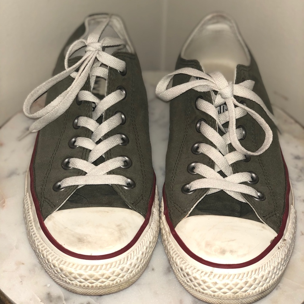 Olive green Converse